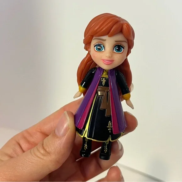 Disney Frozen Elsa Anna and Aurora Pappy Doll Lot Figure PVC Toys Mini Adventure - Picture 3 of 13